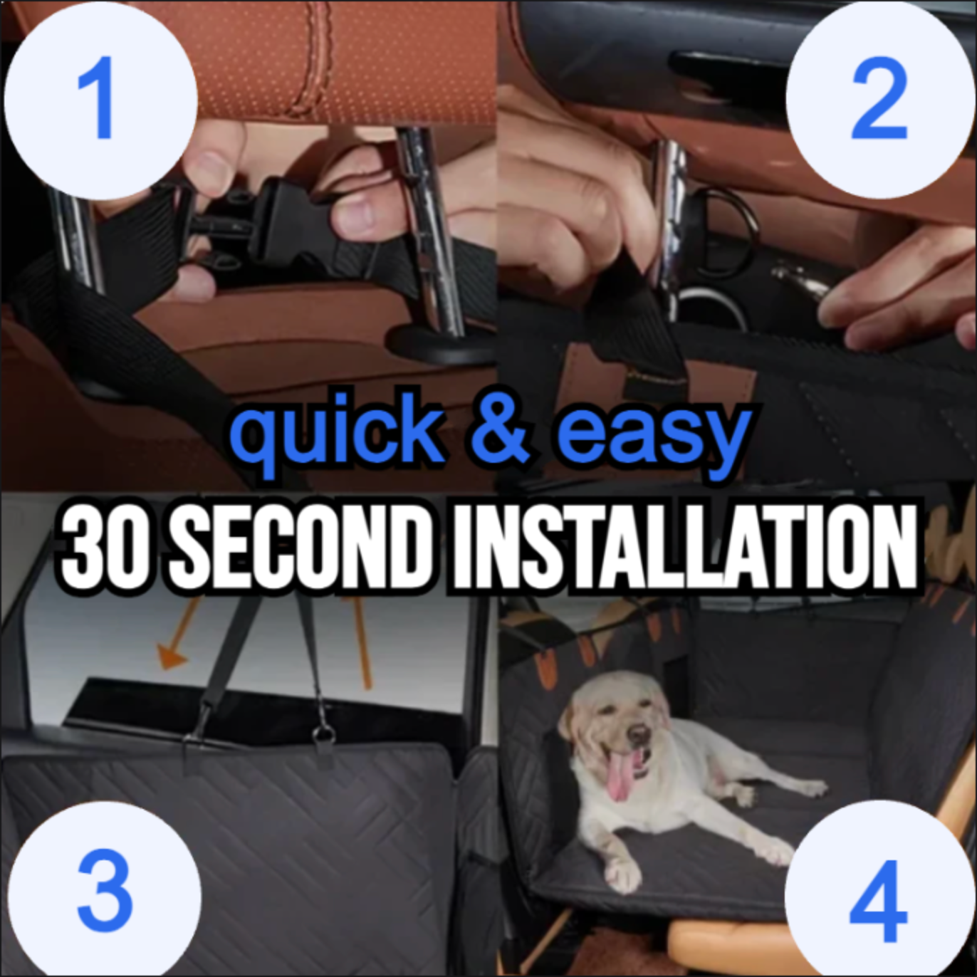 Lyxoraa RoverRest™ — Premium Hard-Bottom Back Seat Extender