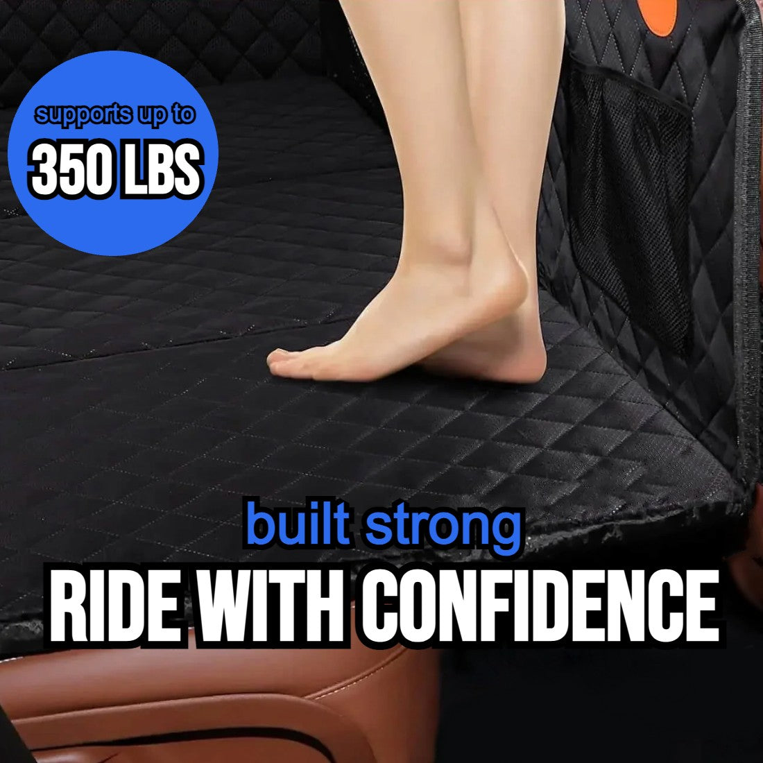 Lyxoraa RoverRest™ — Premium Hard-Bottom Back Seat Extender